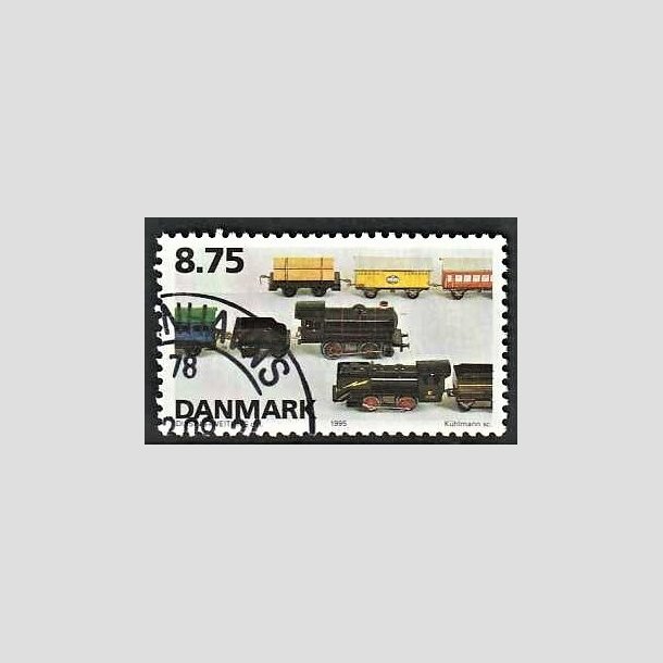 FRIMRKER DANMARK | 1995 - AFA 1105 - Dansk legetj - 8,75 Kr. flerfarvet - Pnt Stemplet