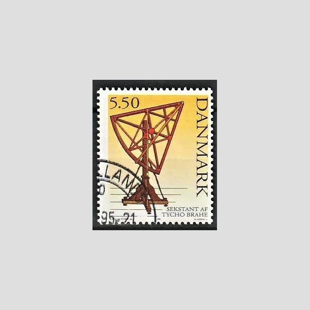 FRIMRKER DANMARK | 1995 - AFA 1102 - Tycho Brahes fdsel "400 r" - 5,50 Kr. flerfarvet - Pnt Stemplet