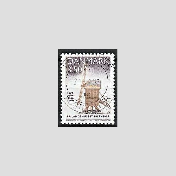 FRIMRKER DANMARK | 1997 - AFA 1139 - Frilandsmuseet 100 r. - 3,50 Kr. Stubmlle - Pnt Stemplet