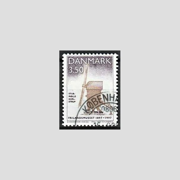 FRIMRKER DANMARK | 1997 - AFA 1139 - Frilandsmuseet 100 r. - 3,50 Kr. Stubmlle - Pnt Stemplet