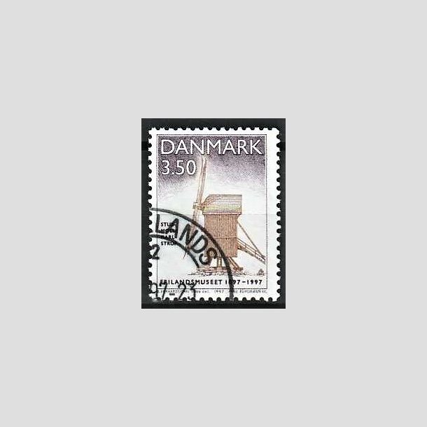 FRIMRKER DANMARK | 1997 - AFA 1139 - Frilandsmuseet 100 r. - 3,50 Kr. Stubmlle - Pnt Stemplet