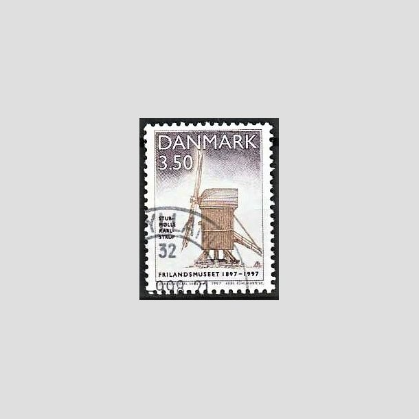 FRIMRKER DANMARK | 1997 - AFA 1139 - Frilandsmuseet 100 r. - 3,50 Kr. Stubmlle - Pnt Stemplet