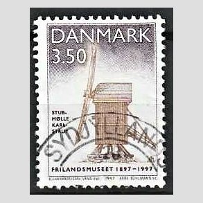 FRIMRKER DANMARK | 1997 - AFA 1139 - Frilandsmuseet 100 r. - 3,50 Kr. Stubmlle - Pnt Stemplet