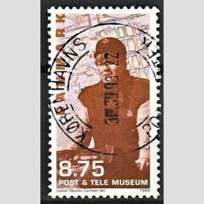 FRIMRKER DANMARK | 1998 - AFA 1179 - Post og Tele museet - 8,75 Kr. Nutidigt postbud - Pnt Stemplet