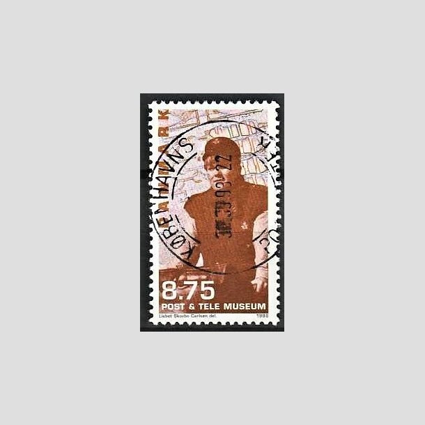 FRIMRKER DANMARK | 1998 - AFA 1179 - Post og Tele museet - 8,75 Kr. Nutidigt postbud - Pnt Stemplet