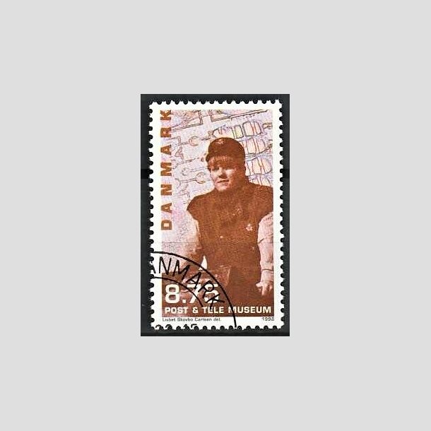 FRIMRKER DANMARK | 1998 - AFA 1179 - Post og Tele museet - 8,75 Kr. Nutidigt postbud - Pnt Stemplet