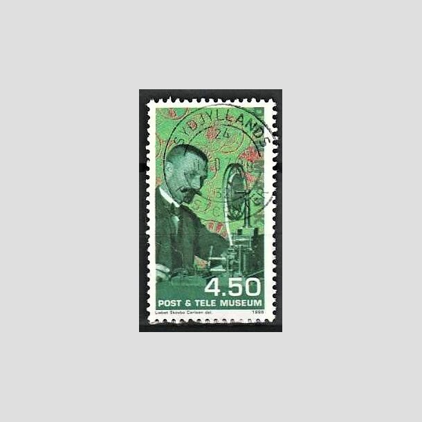 FRIMRKER DANMARK | 1998 - AFA 1177 - Post og Tele museet - 4,50 Kr. morseapparat - Pnt Stemplet