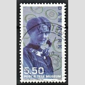 FRIMRKER DANMARK | 1998 - AFA 1178 - Post og Tele museet - 5,50 Kr. Telefonistinde - Pnt Stemplet