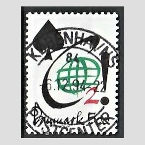 FRIM�RKER DANMARK | 1994 - AFA 1061 - Aktuelle emner - 5,00 Kr. flerfarvet - Pragt Stemplet