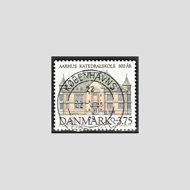 FRIMRKER DANMARK | 1995 - AFA 1084 - Aahus Katedralskole 800 r - 3,75 Kr. flerfarvet - Pragt Stemplet