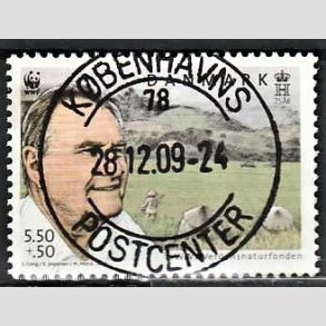 FRIMRKER DANMARK | 2009 - AFA 1570 - WWF - 5,50 + 0,50 Kr. flerfarvet - Pragt Stemplet