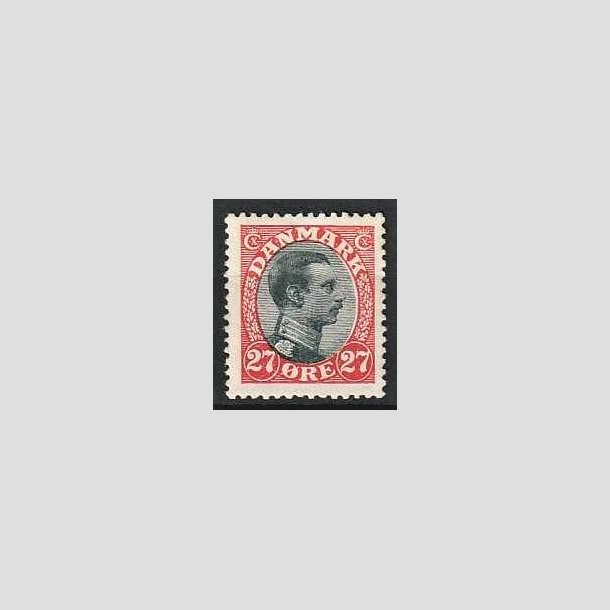 FRIMRKER DANMARK | 1918-20 - AFA 102 - Chr. X 27 re rd/sort - Ubrugt