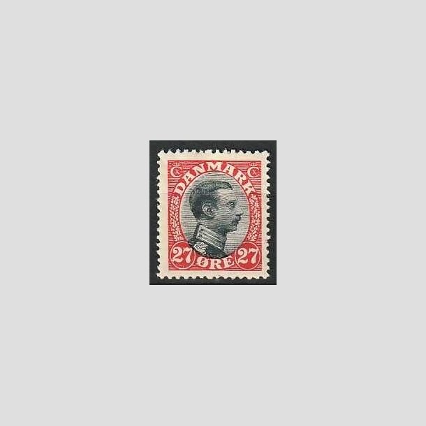 FRIMRKER DANMARK | 1918-20 - AFA 102 - Chr. X 27 re rd/sort - Ubrugt