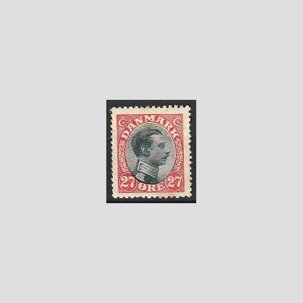 FRIMRKER DANMARK | 1918-20 - AFA 102 - Chr. X 27 re rd/sort - Ubrugt