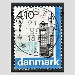 FRIM�RKER DANMARK | 1988 - AFA 912 - Europam�rker - 4,10 Kr. flerfarvet - Lux Stemplet L�gst�r