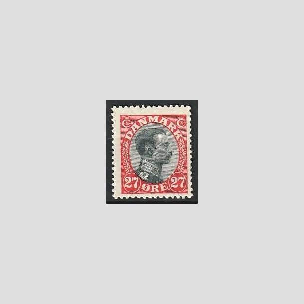 FRIMRKER DANMARK | 1918-20 - AFA 102 - Chr. X 27 re rd/sort - Ubrugt