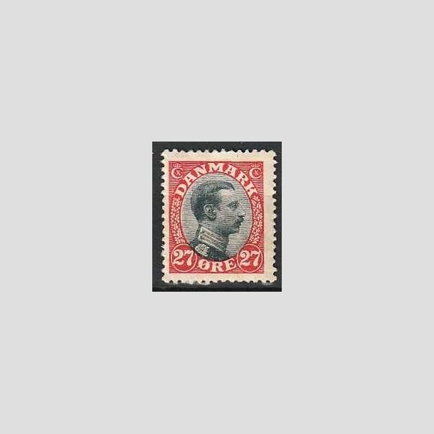 FRIMRKER DANMARK | 1918-20 - AFA 102 - Chr. X 27 re rd/sort - Ubrugt