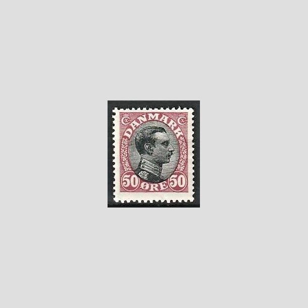 FRIMRKER DANMARK | 1918-20 - AFA 106 - Chr. X 50 re vinrd/sort - Ubrugt