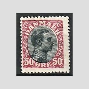 FRIMRKER DANMARK | 1918-20 - AFA 106 - Chr. X 50 re vinrd/sort - Ubrugt