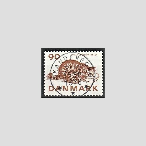 FRIMRKER DANMARK | 1975 - AFA 605 - Dyrenes Beskyttelse 100 r. - Pragt Stemplet Skanderborg