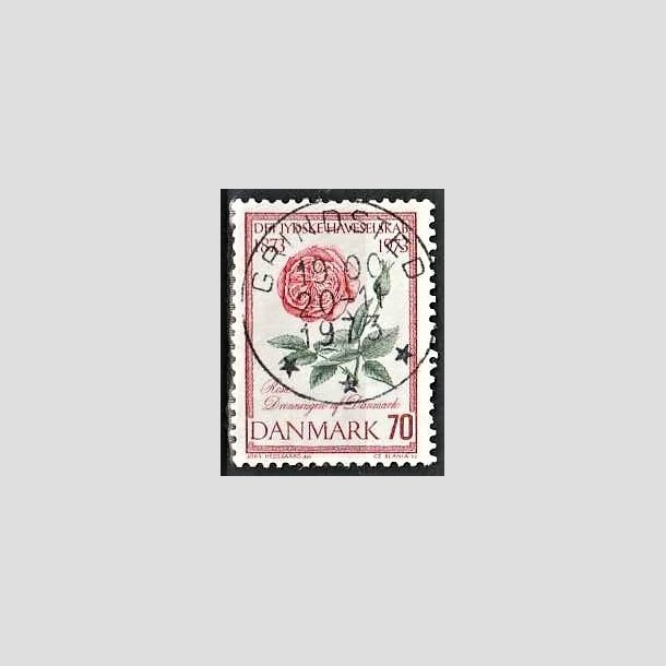 FRIMRKER DANMARK | 1973 - AFA 546 - Jydske Haveselskab 100 r - 70 re rosa/grn/rd - Pragt Stemplet Grindsted