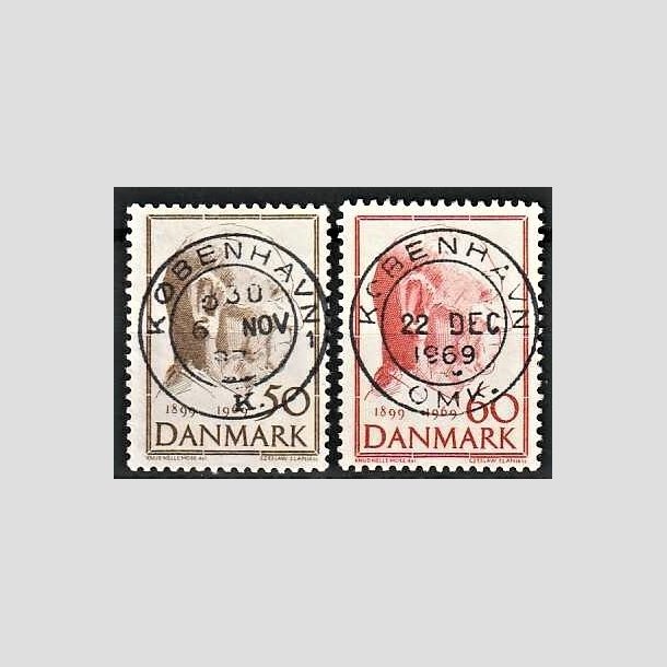 FRIMRKER DANMARK | 1969 - AFA 480,481 - Fredrik IX 70 r - 50 + 60 re - Pragt Stemplet