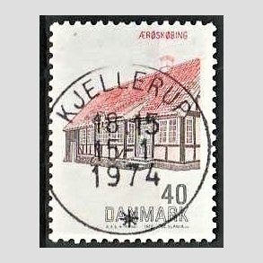 FRIM�RKER DANMARK | 1972 - AFA 538 - Dansk bygningskunst - 40 �re r�d/brun/sort - Pragt Stemplet Kjellerup