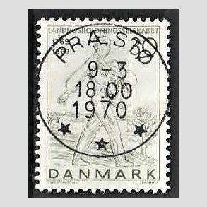 FRIMRKER DANMARK | 1969 - AFA 477 - Landhusholdningsselskabet 200 r - 30 re grn - Pragt Stemplet Prst