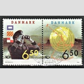 FRIMRKER DANMARK | 1998 - AFA 1181,1182 - 28 maj Sfart - 6,50 + 6,50 Kr. par flerfarvet - Pnt Stemplet