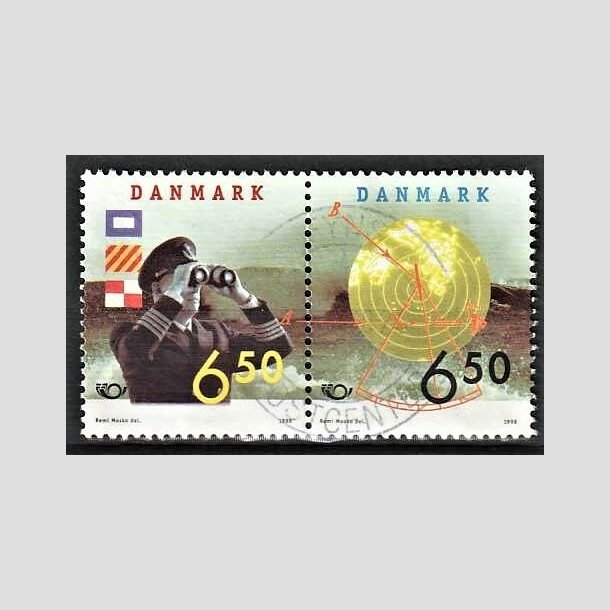 FRIMRKER DANMARK | 1998 - AFA 1181,1182 - 28 maj Sfart - 6,50 + 6,50 Kr. par flerfarvet - Pnt Stemplet