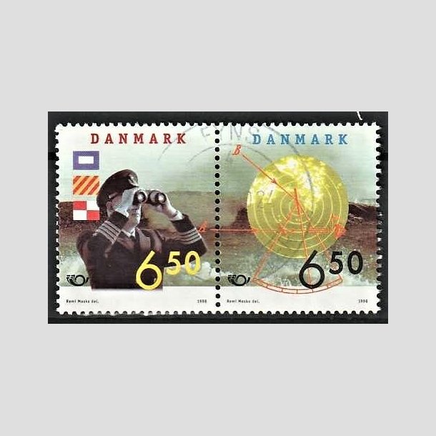 FRIMRKER DANMARK | 1998 - AFA 1181,1182 - 28 maj Sfart - 6,50 + 6,50 Kr. par flerfarvet - Pnt Stemplet