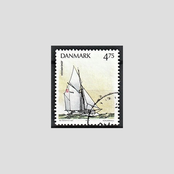FRIMRKER DANMARK | 1993 - AFA 1046 - Sejlskibe - 4,75 Kr. flerfarvet - Pnt Stemplet