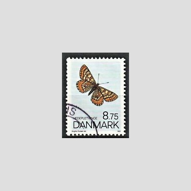 FRIMRKER DANMARK | 1993 - AFA 1039 - Sommerfugle - 8,75 Kr. flerfarvet - Pnt Stemplet