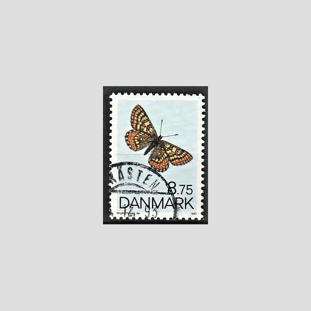 FRIMRKER DANMARK | 1993 - AFA 1039 - Sommerfugle - 8,75 Kr. flerfarvet - Pnt Stemplet