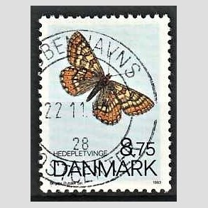 FRIMRKER DANMARK | 1993 - AFA 1039 - Sommerfugle - 8,75 Kr. flerfarvet - Pnt Stemplet