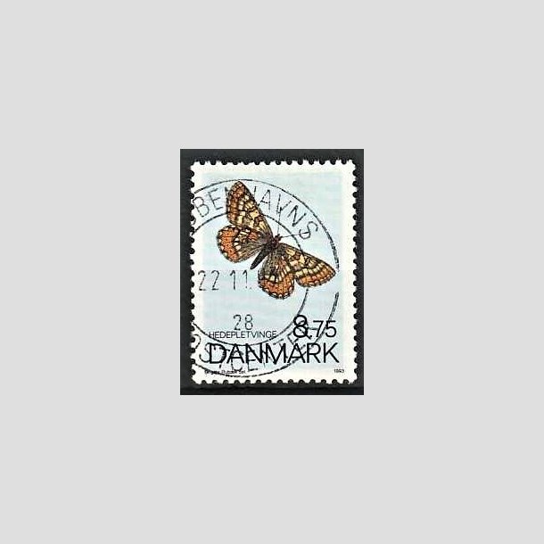 FRIMRKER DANMARK | 1993 - AFA 1039 - Sommerfugle - 8,75 Kr. flerfarvet - Pnt Stemplet