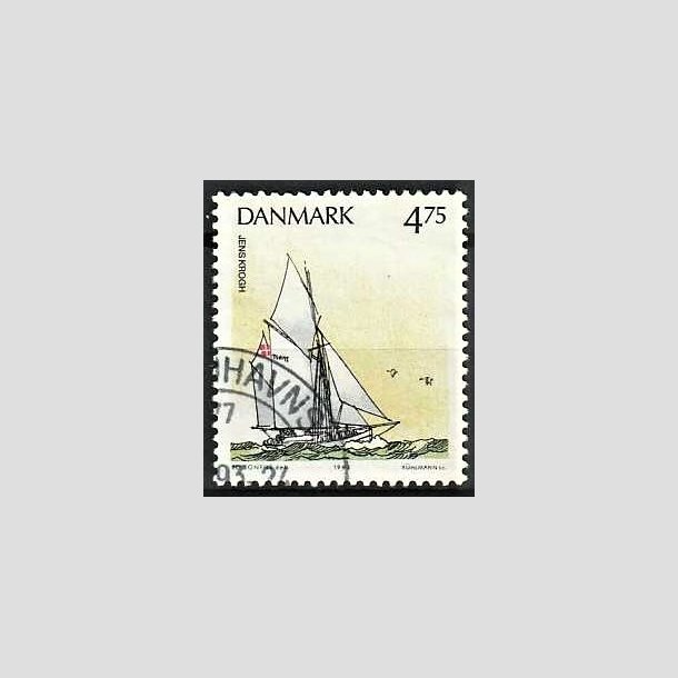 FRIMRKER DANMARK | 1993 - AFA 1046 - Sejlskibe - 4,75 Kr. flerfarvet - Pnt Stemplet