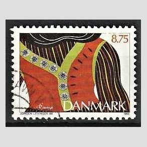 FRIMRKER DANMARK | 1993 - AFA 1056 - Almuesmykker - 8,75 Kr. flerfarvet - Pnt Stemplet