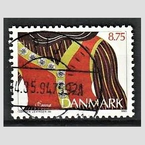 FRIMRKER DANMARK | 1993 - AFA 1056 - Almuesmykker - 8,75 Kr. flerfarvet - Pnt Stemplet