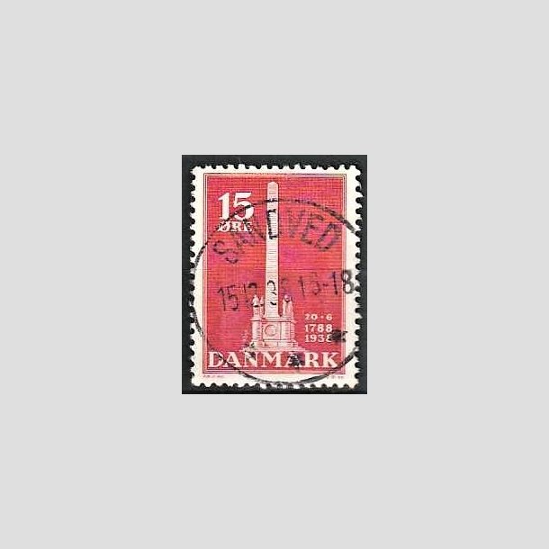 FRIMRKER DANMARK | 1938 - AFA 244 - Stavnsbndet 15 re rd - Lux Stemplet Sandved