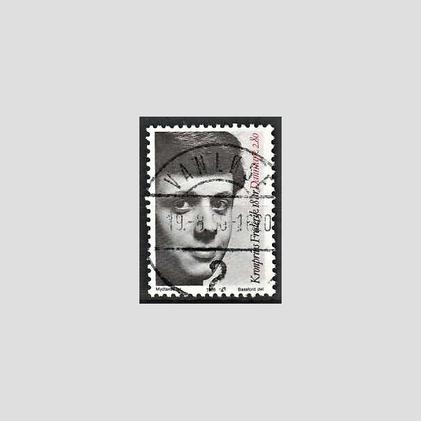 FRIMRKER DANMARK | 1986 - AFA 858 - Kronprins Frederik 18 r - 2,80 Kr. sort/rd - Pragt Stemplet Vanlse