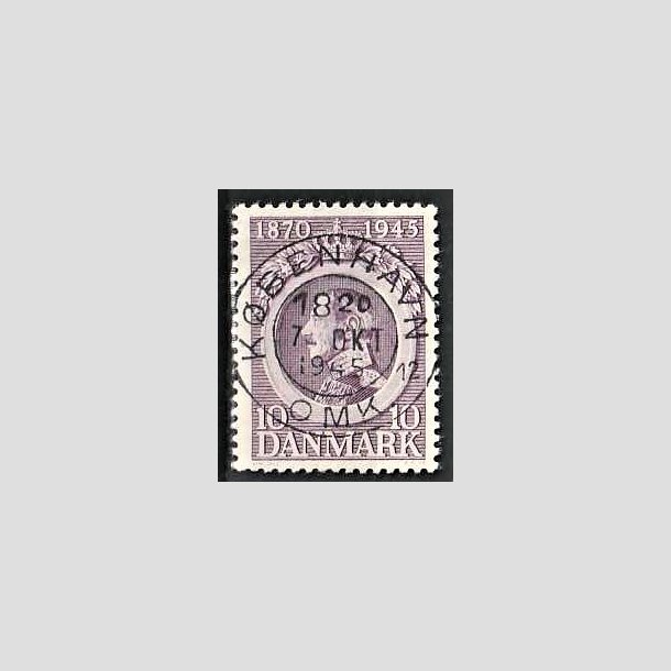 FRIMRKER DANMARK | 1945 - AFA 290 - Chr. X 75 r 10 re violet - Pragt Stemplet Kbenhavn