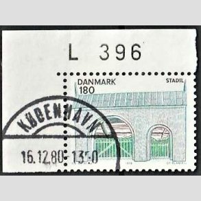FRIM�RKER DANMARK | 1978 - AFA 663 - Midtjylland - 180 �re flerfarvet med marginal - Pragt Stemplet K�benhavn