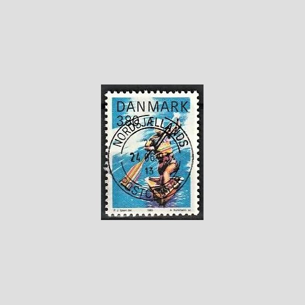 FRIMRKER DANMARK | 1985 - AFA 837 - Sport - 3,80 Kr. flerfarvet - Pragt Stemplet Nordsjlland