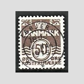 FRIM�RKER DANMARK | 1974 - AFA 571 - B�lgelinie 50 �re brun - Lux Stemplet Esbjerg