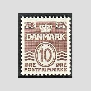 FRIMRKER DANMARK | 1937 - AFA 235 - Blgelinie 10 re brun - Postfrisk