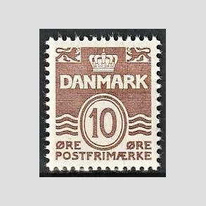 FRIMRKER DANMARK | 1937 - AFA 235 - Blgelinie 10 re brun - Postfrisk