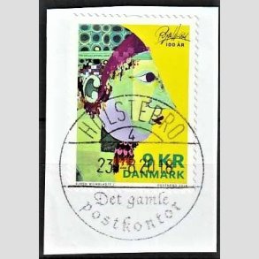 FRIM�RKER DANMARK | 2018 - AFA 1923 - Bj�rn Wiinblad - 9,00 kr. flerfarvet p� klip - Pragt Stemplet Holstebro