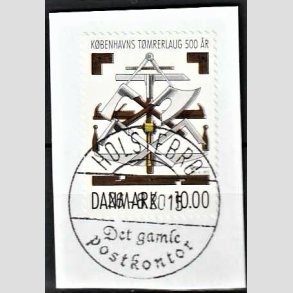 FRIM�RKER DANMARK | 2015 - AFA 1834 - K�benhavns T�mrelaug 500 �r - 10,00 Kr. flerfarvet p� klip - Pragt Stemplet Holstebro