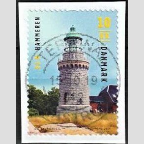 FRIM�RKER DANMARK | 2019 - AFA 1965 - Fyrt�rne - 10,00 Kr. flerfarvet p� klip - Pragt Stemplet